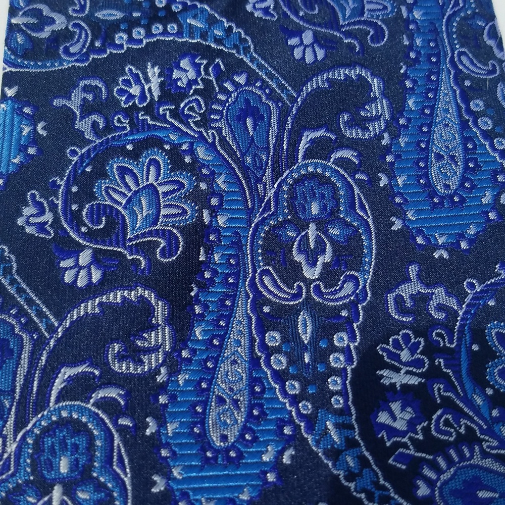 Paul Malone Palm Beach Tie  - BLUE